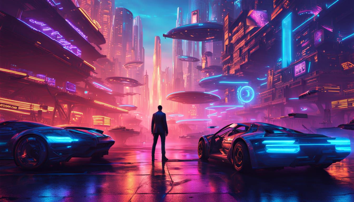 Cyberpunk Time Traveler Leaps Between Worlds