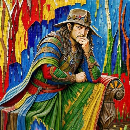 Lord of the Rings: Neo-Impressionist Mosaic Patchwork