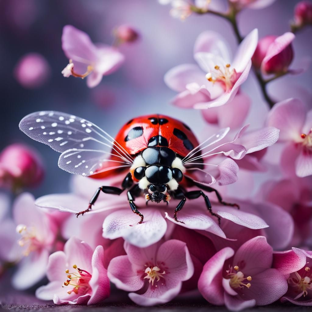 Ladybug High Fashion in Surreal Macro Photography