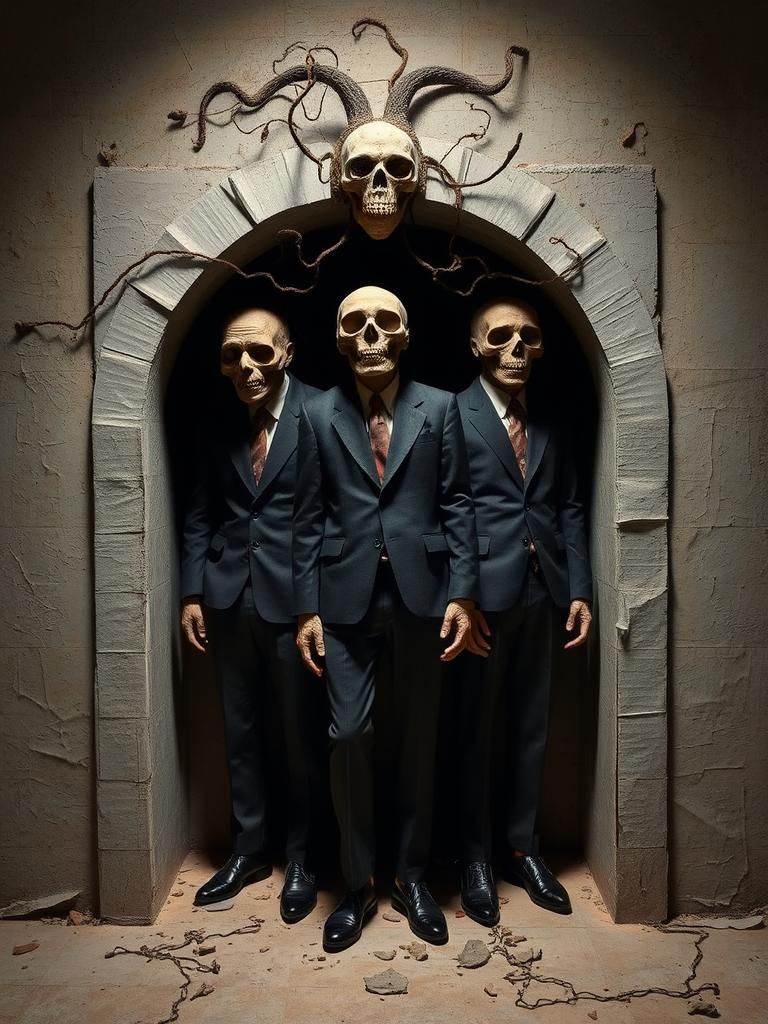 Lunatics Running Asylum: Dadaist Mixed Media Art