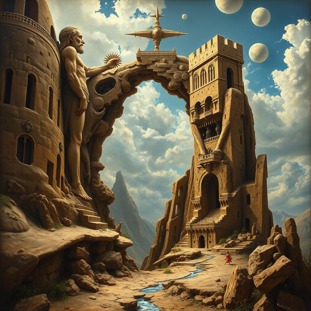 Intricate avant-garde painting of the world in my vision to ...