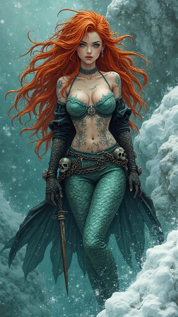 Snow Bound Mermaid: Siren of the Dead Tides -

Landform