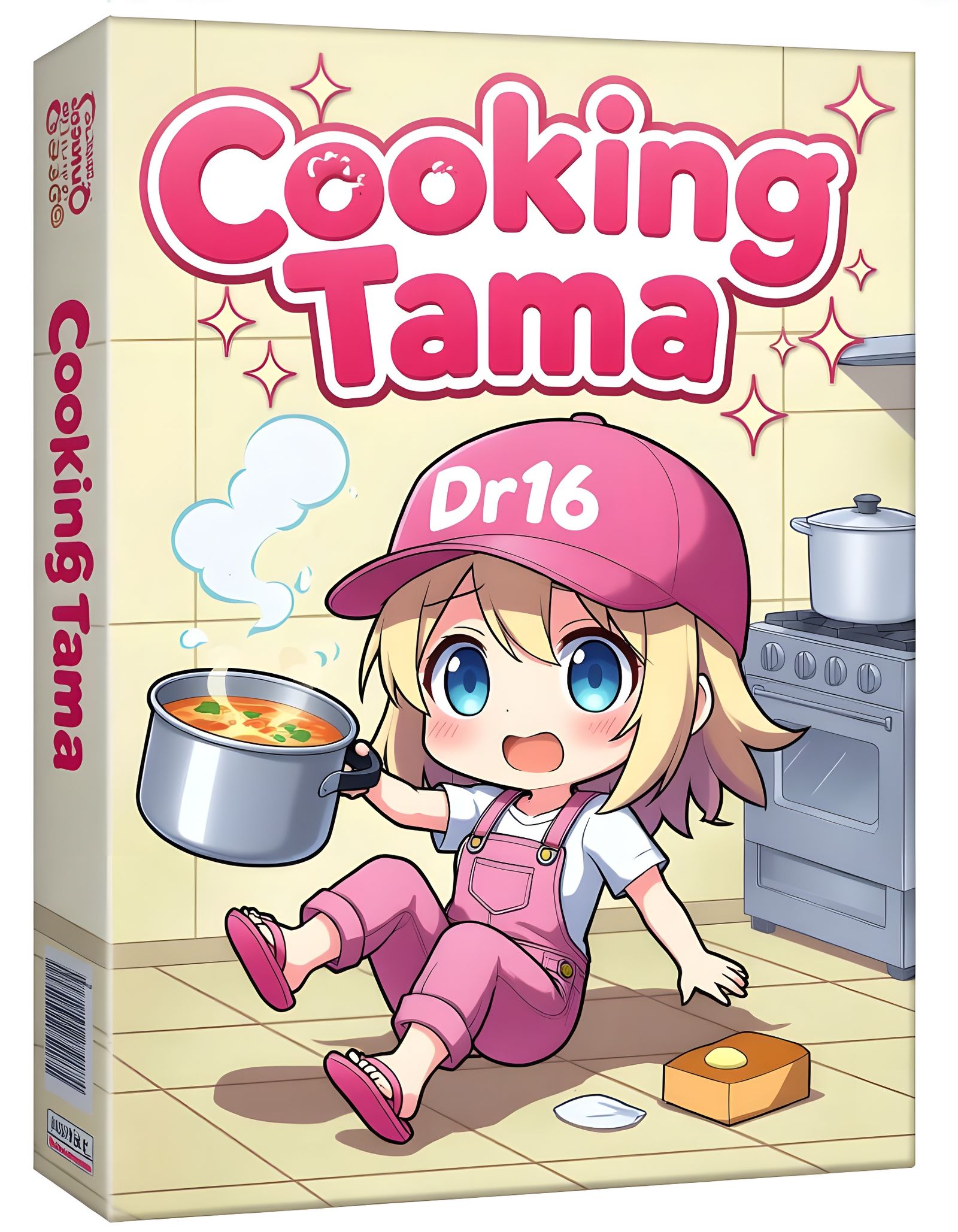 Chibi Girl Falling in Kitchen Game Cover