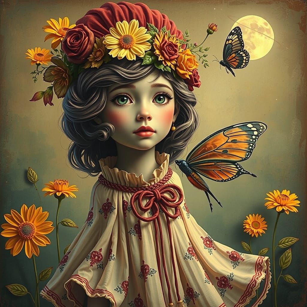 Vibrant Masterpiece of Whimsical Beauty