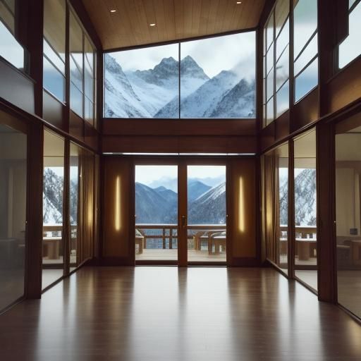 Mountain Hideaway in Reflectionist Style