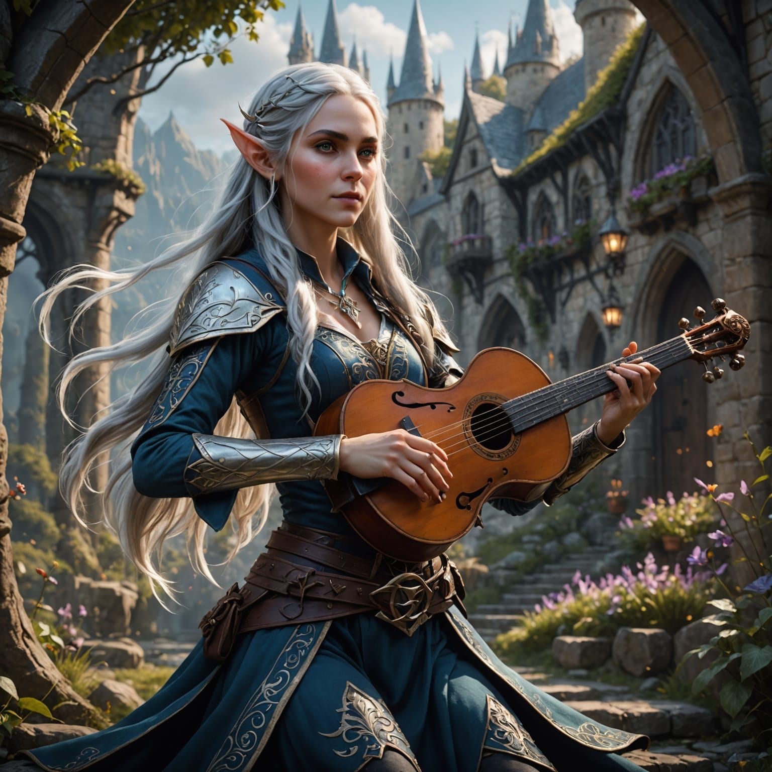 Ethereal Elf Maiden in Mystic Melody