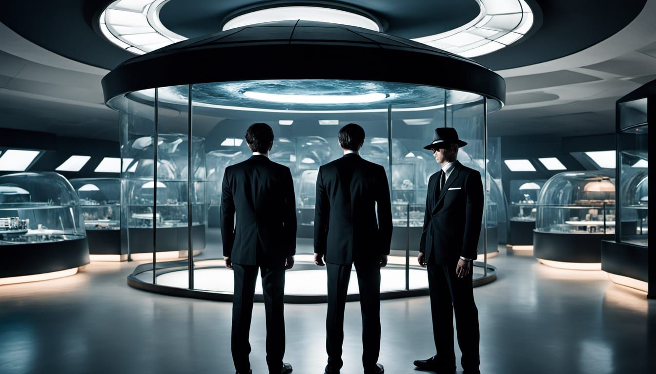 Men in Black at UFO Museum