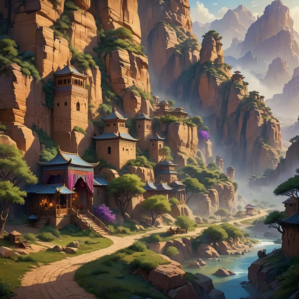 Silk Road Caravan: Fantasy Concept Art