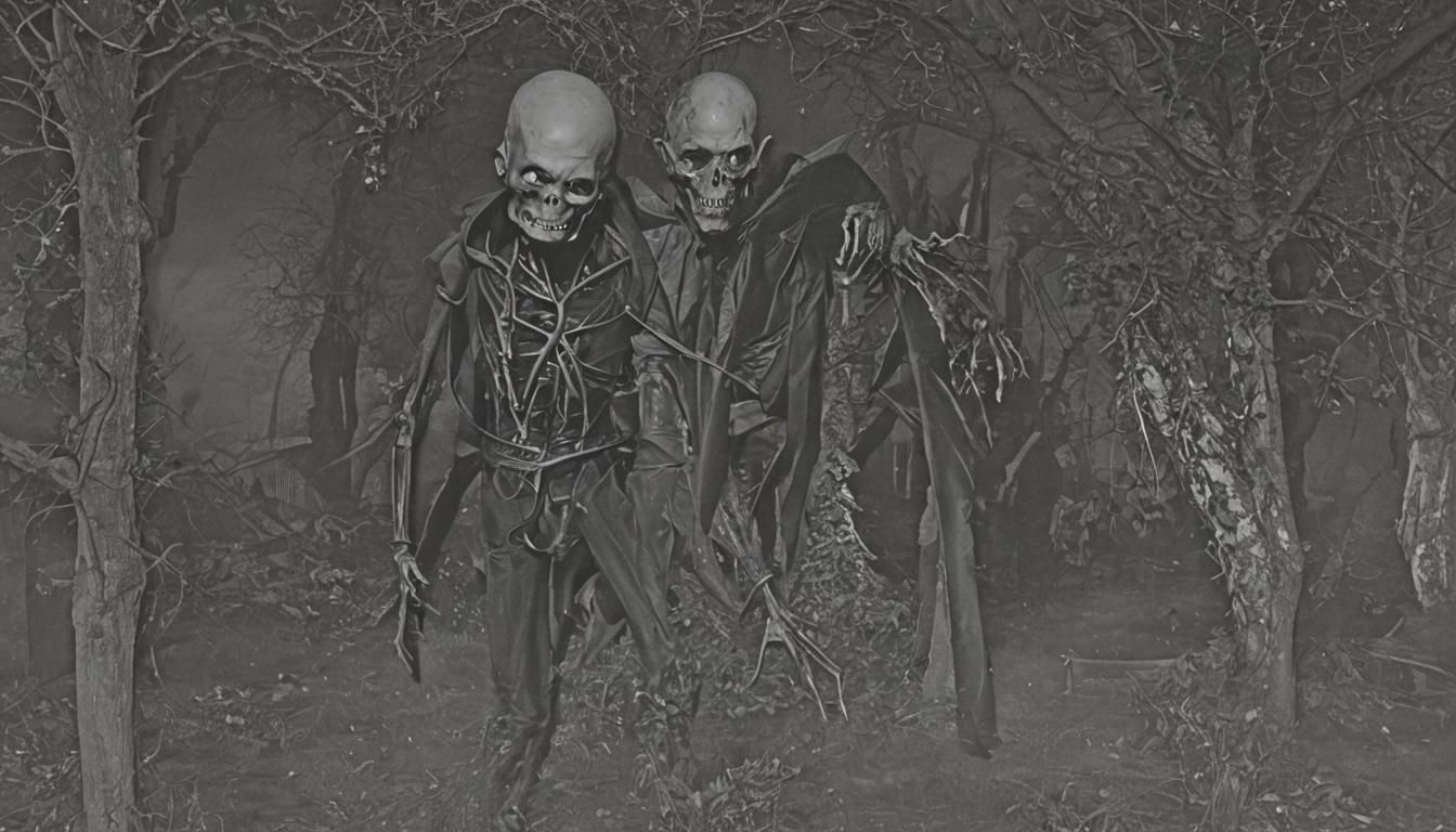 Monster Mash Graveyard Smash in Ethereal Watercolor