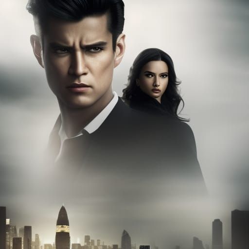 Film Noir Femme Fatale Movie Poster in HDR