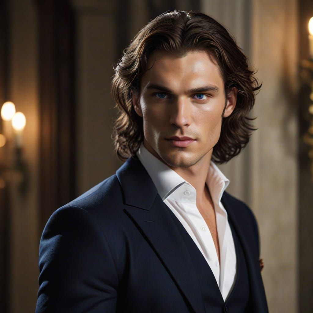 Vampire Love Triangle in a Throne Room