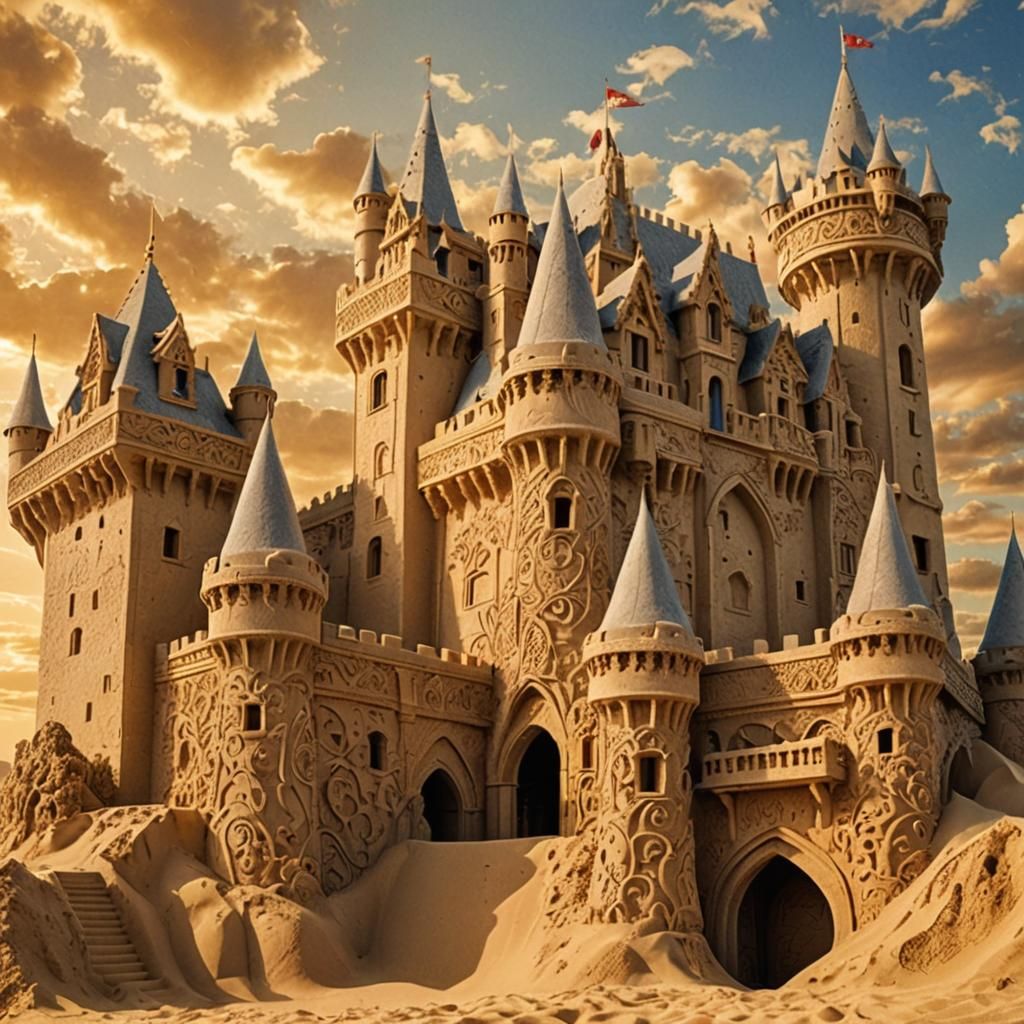 Majestic Medieval Sandcastle