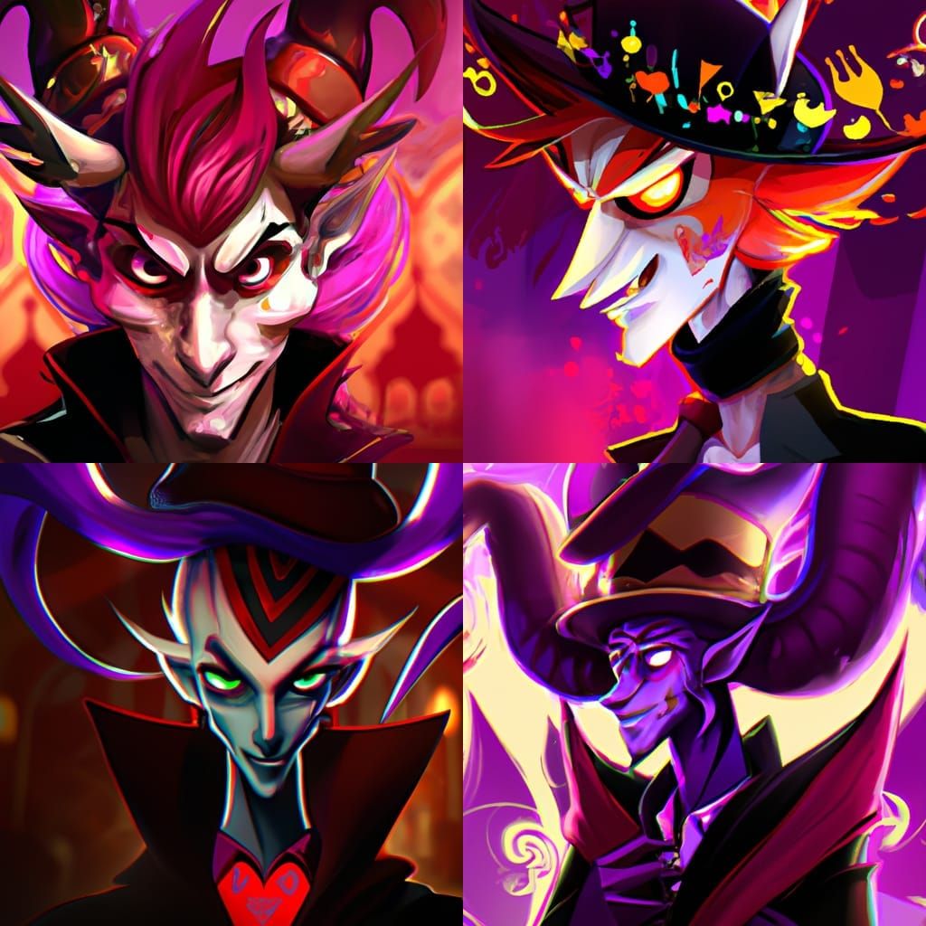 Alastor Portrait in Art Nouveau Style