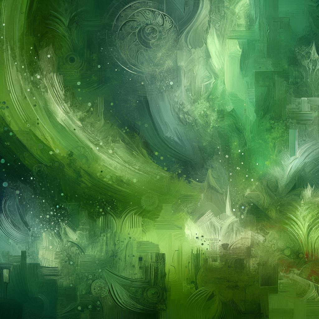 Green Hues: Artistic Background for Advertising in 4K