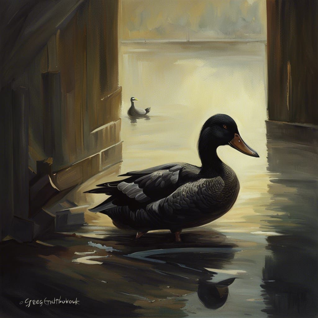 Sinister Black Duck Artwork