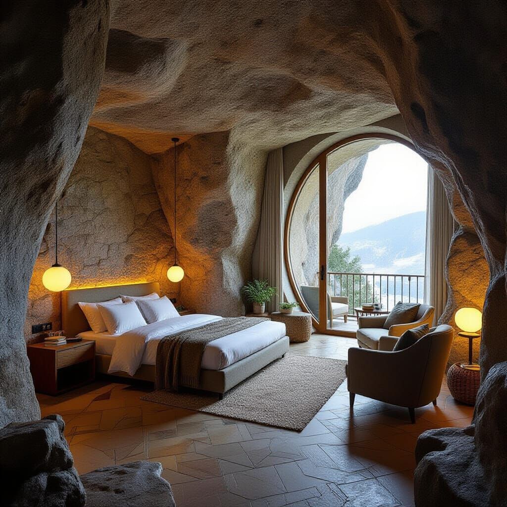 Luxury Cave Apartment Interior Design