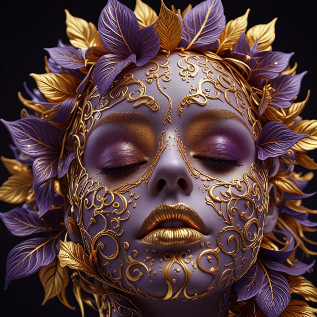 Ethereal Golden Forms Dance in Warm Light