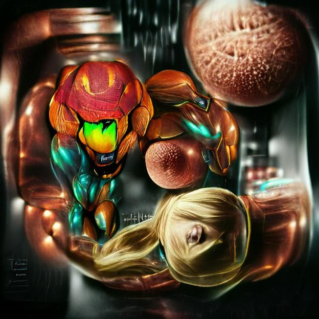 Samus Aran Digital Rendering