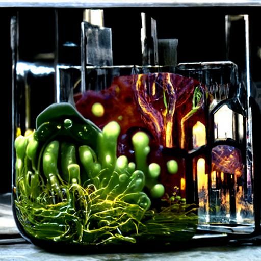 Bacterial Microbe Hunter Shop in Artisan Glass