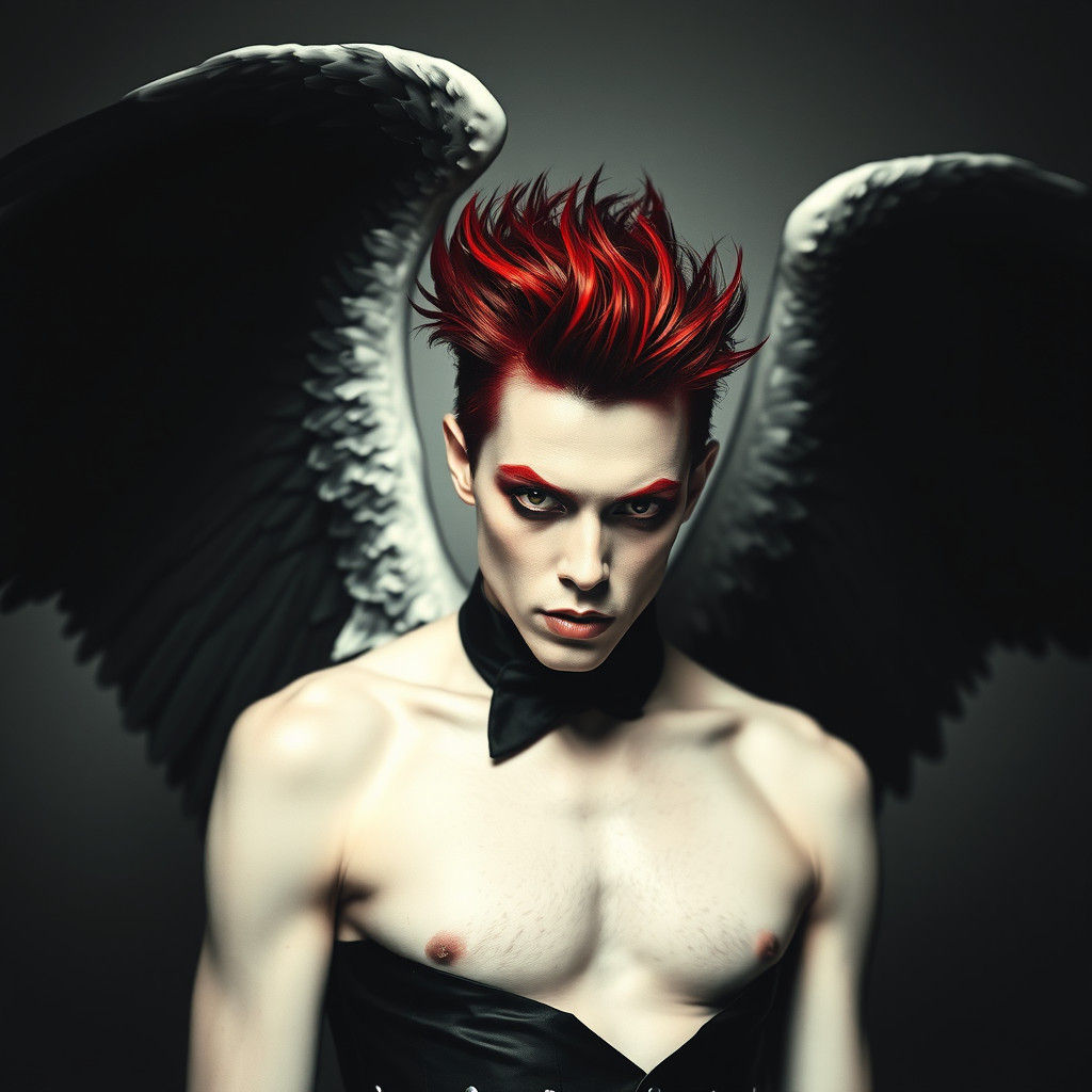 Geometric Raven: Dadaist Photogram in Black and White