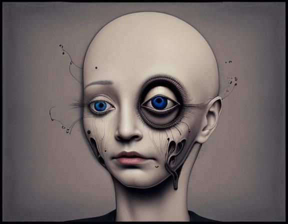 Abstract Pareidolia Art: Surreal Visual Perception