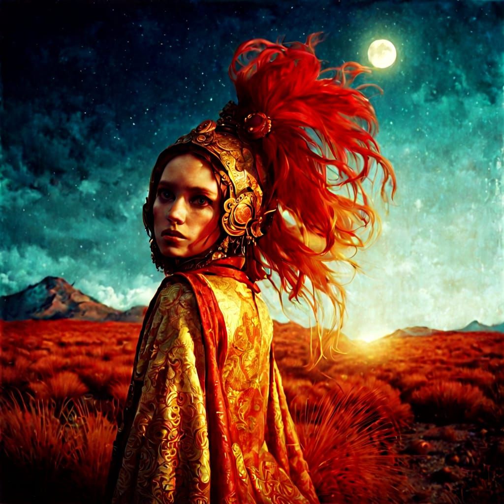 Divine Gilded SolarPunk Autochrome Landscape