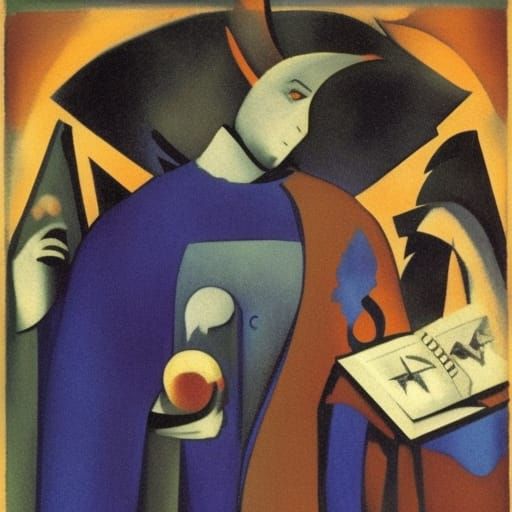 Vampire Lord in Deep Space: Sci-Fi Illustration