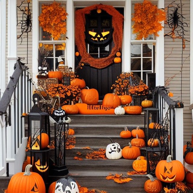 Halloween in a New England Town