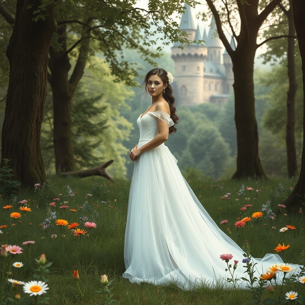 Fairytale Princess in Enchanted Forest