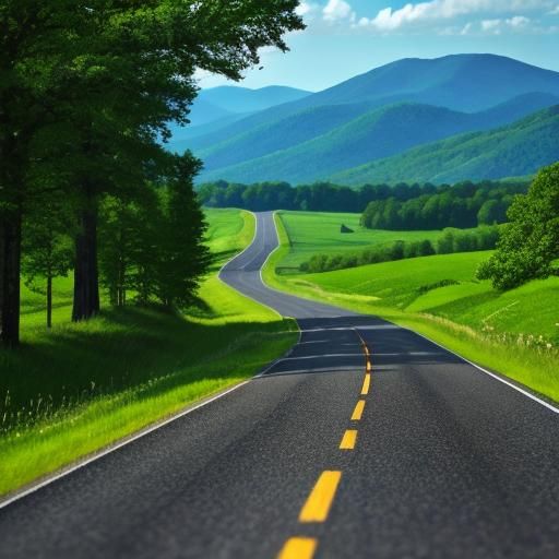 Scenic Country Road in High Definition