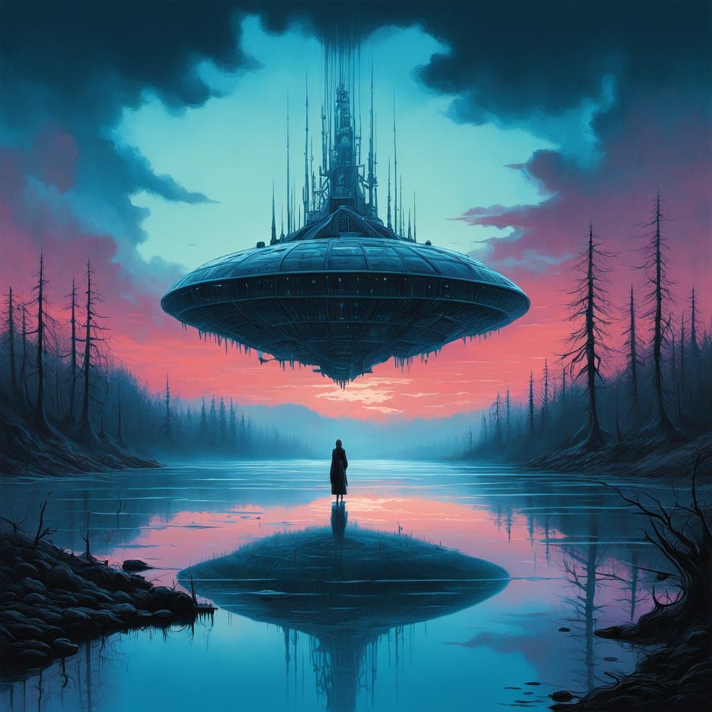 Ethereal Goddess in a Dreamlike Astral Landscape