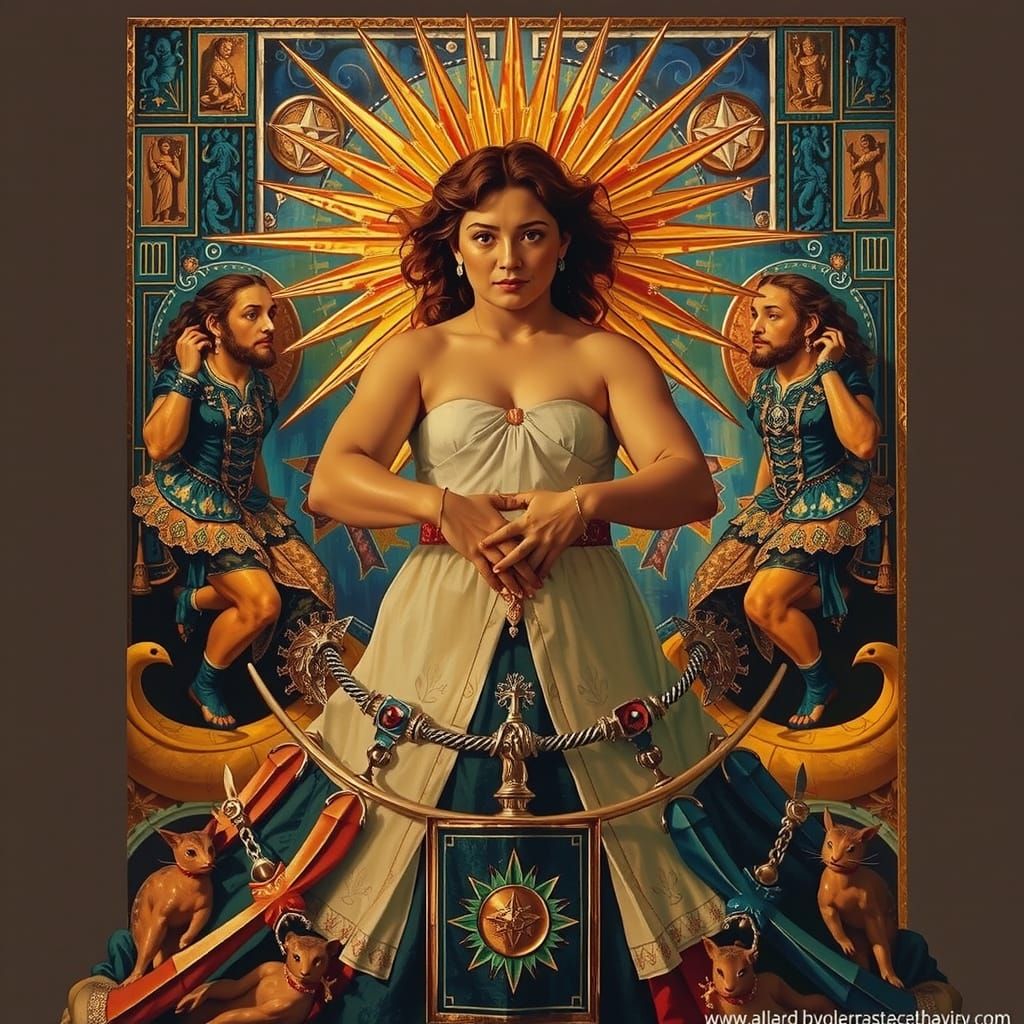 Masterpiece Painting of Beauty and Truth