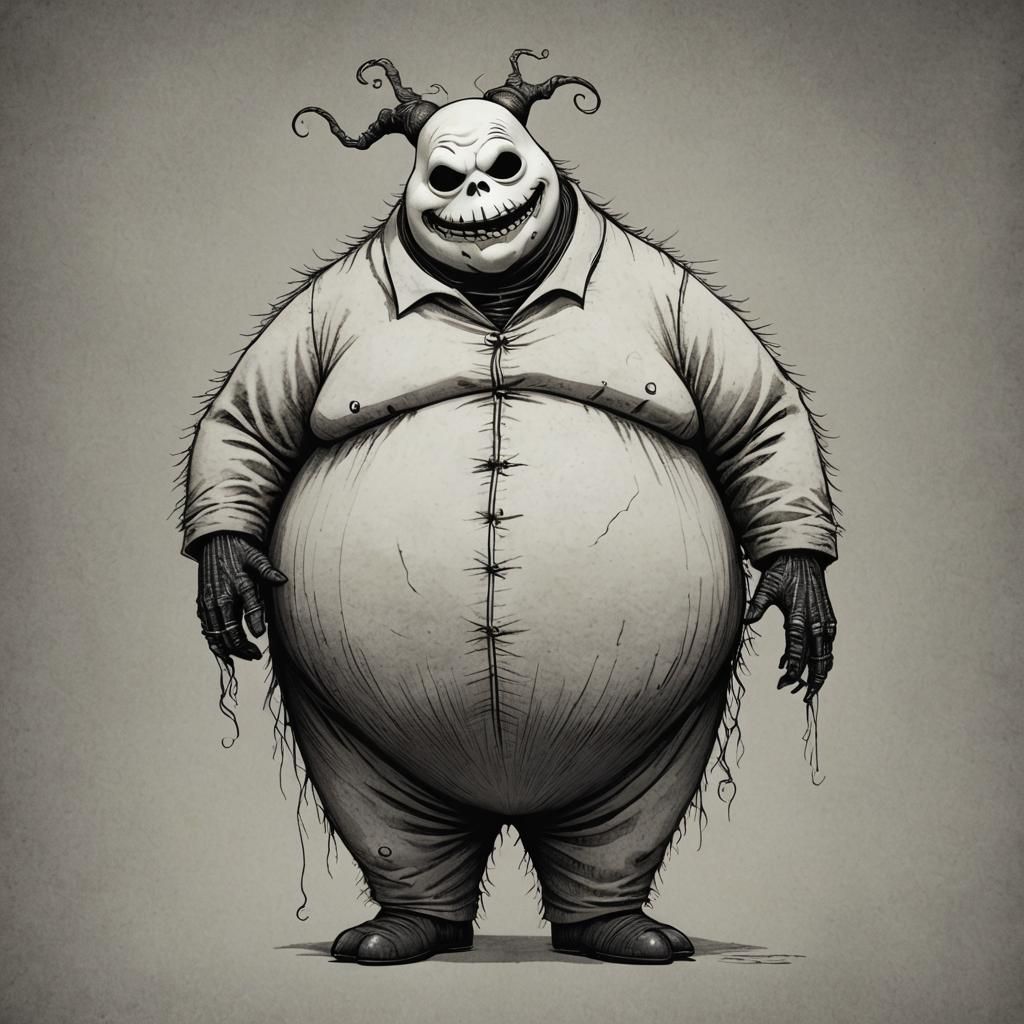 Morbidly Obese Fluffy Jack Skellington