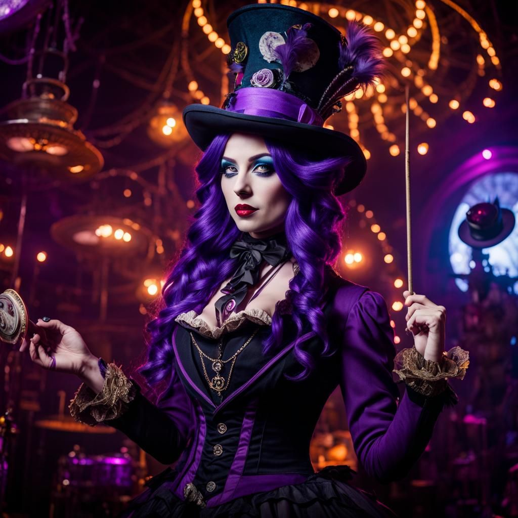 Steampunk Alice, Mad Hatter, and Cheshire Cat Rave
