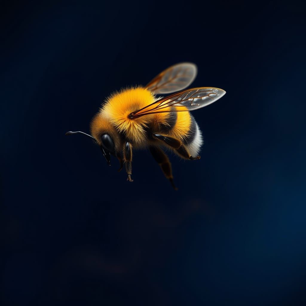 A Bumble Bee in Ethereal Flight