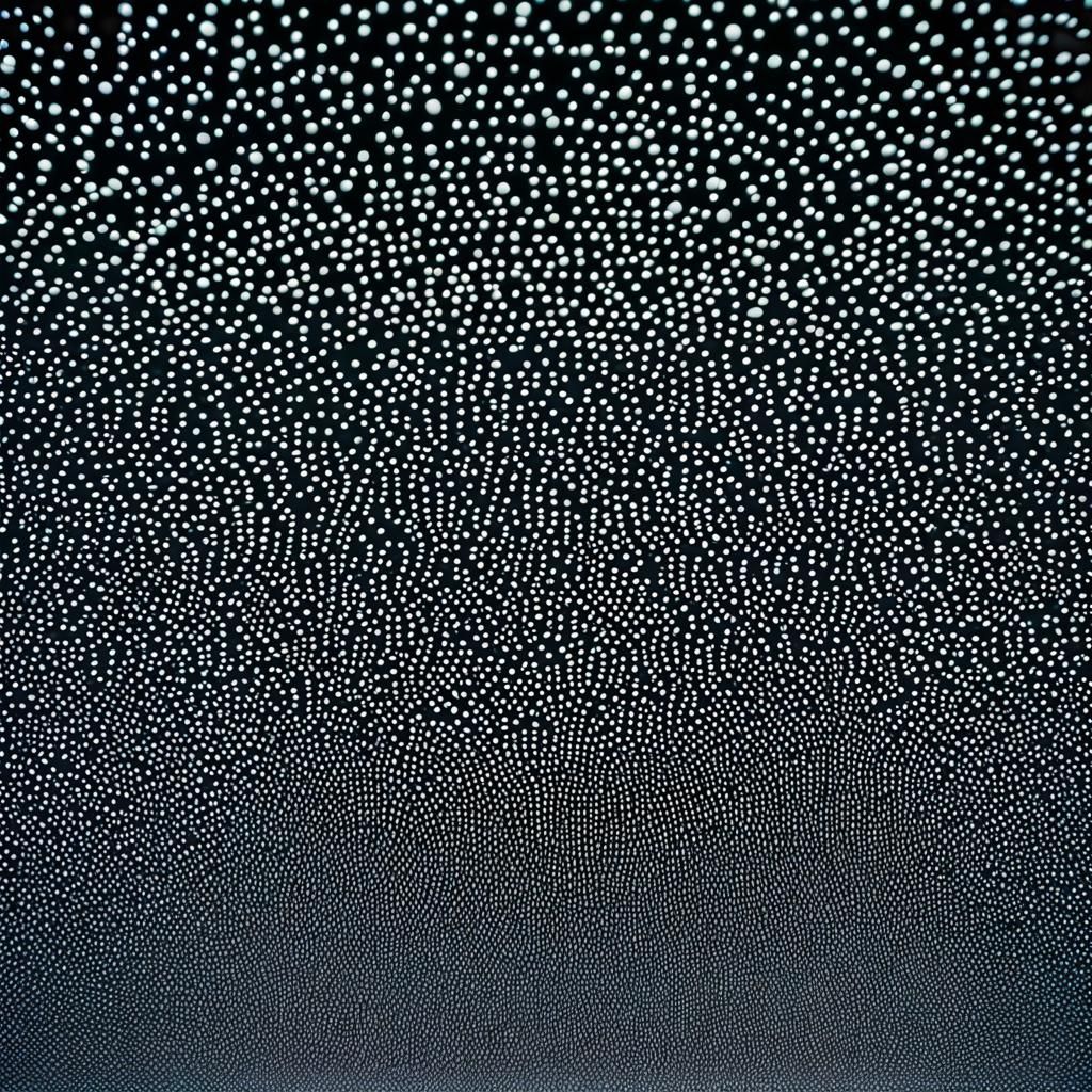 Surreal Hovering Dots in Iridescent Display