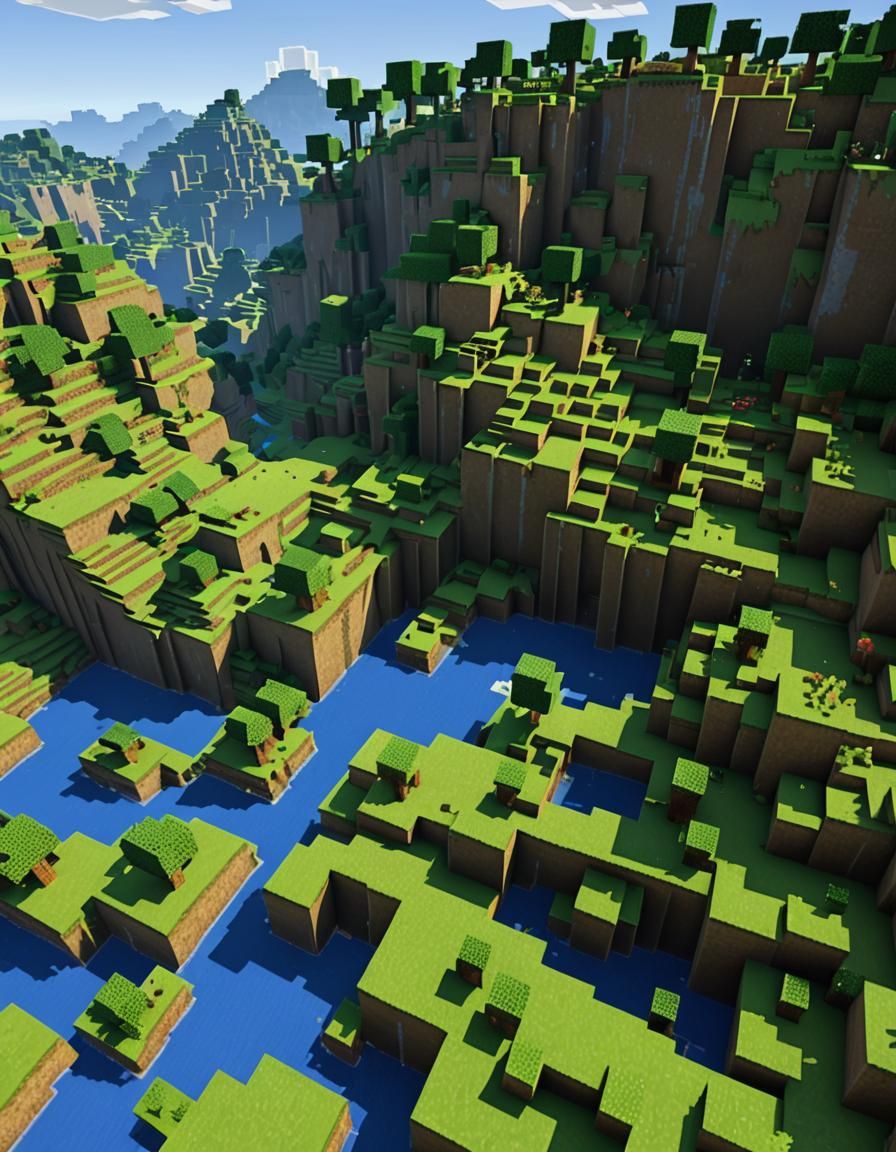 Minecraft Default Vanilla Map in Dream Atmosphere