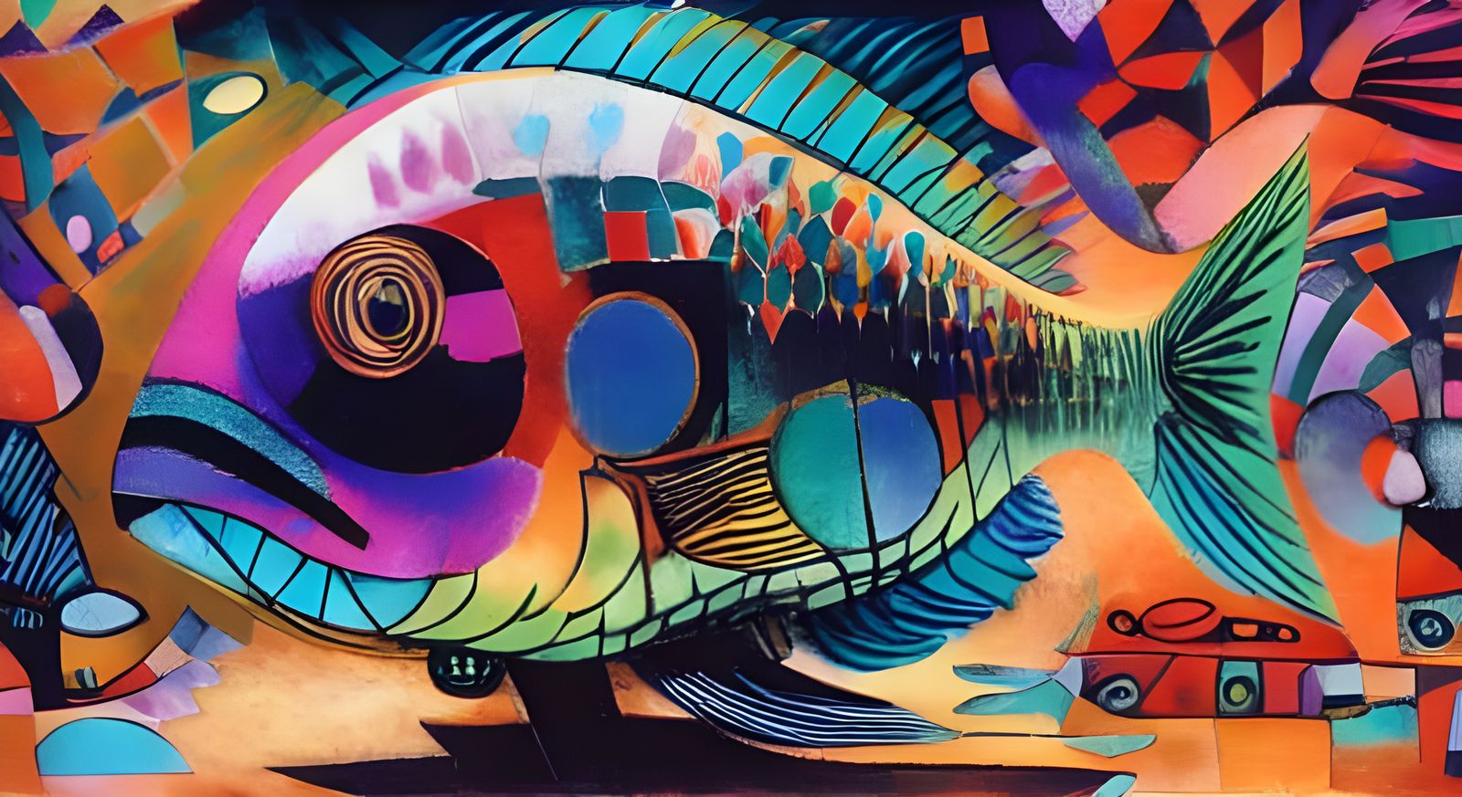 Surreal Fish in Vibrant Colors