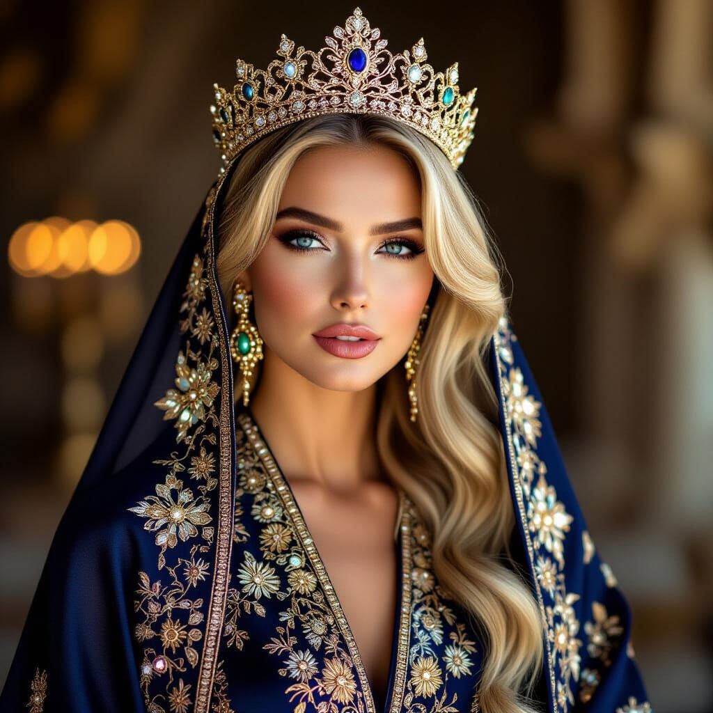 Elegant Abaya Fashion: A Modern Royal Portrait