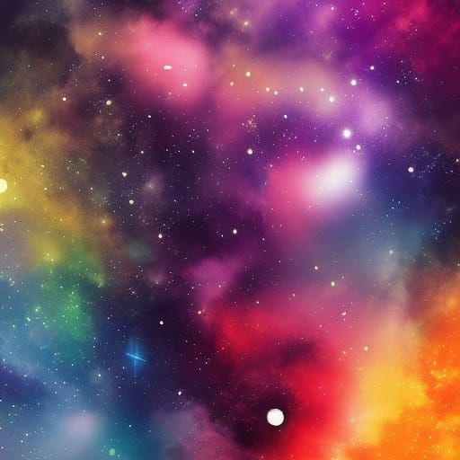 Dramatic Colorful Portrait in Hyperrealistic Splash Art