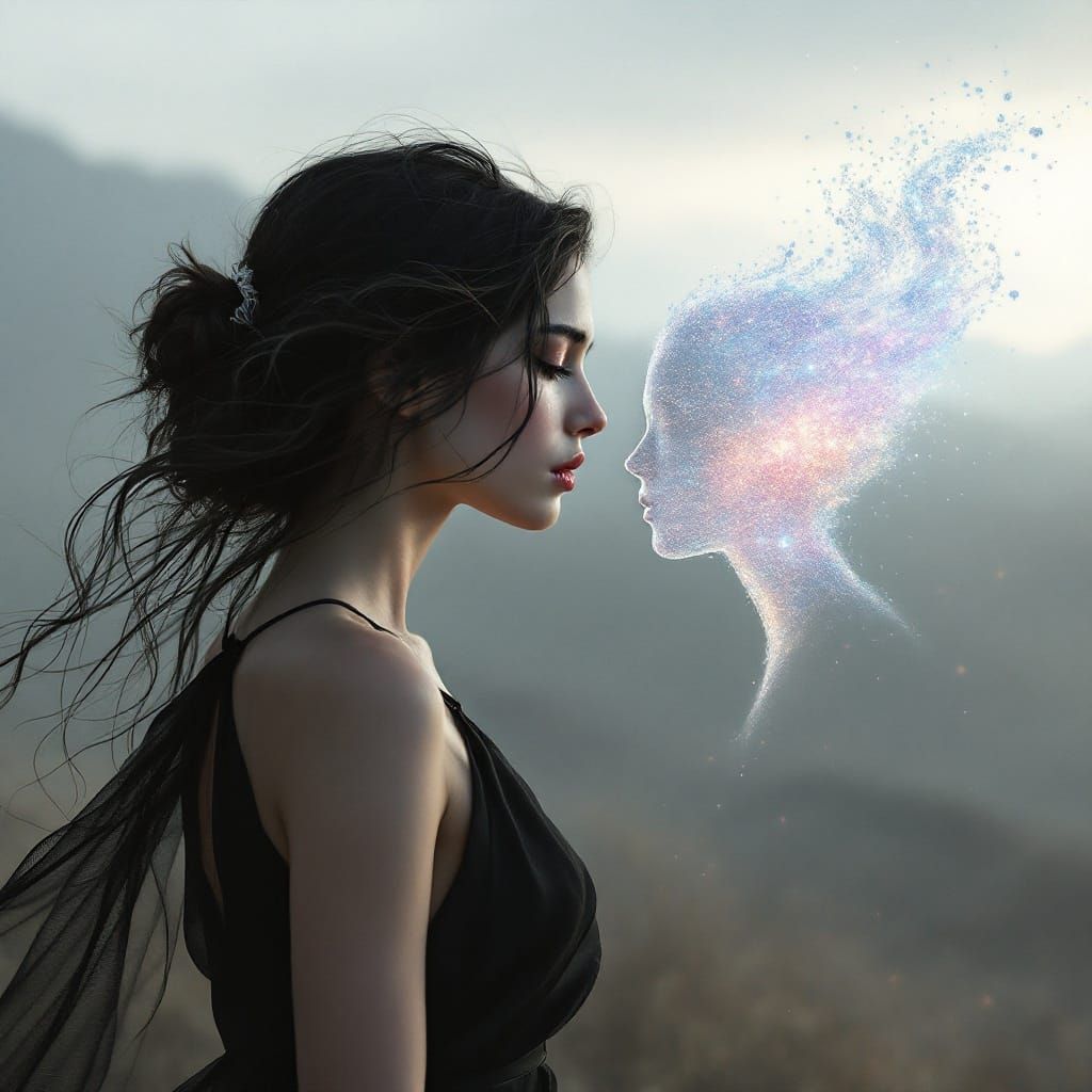 Ethereal Longing in a Dreamlike Landscape