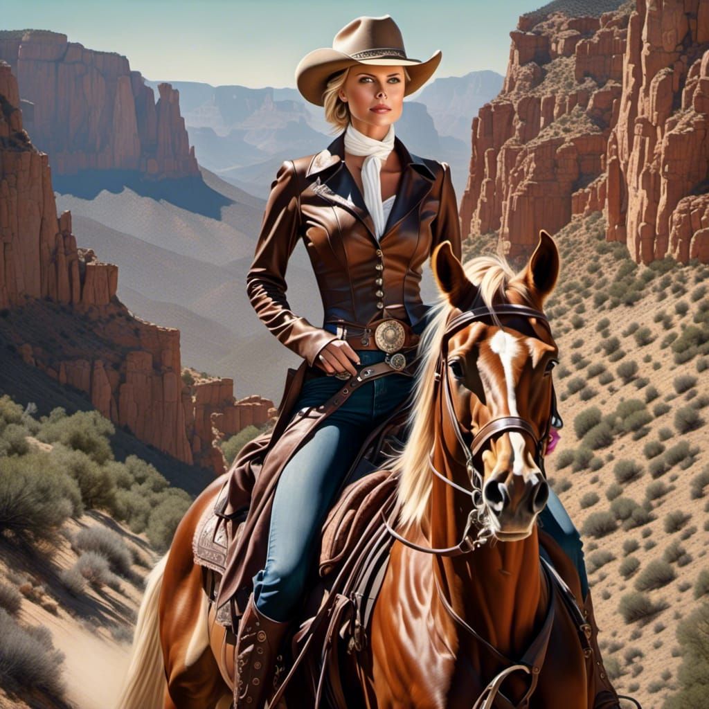 Gunfighter Portrait in Old West Style