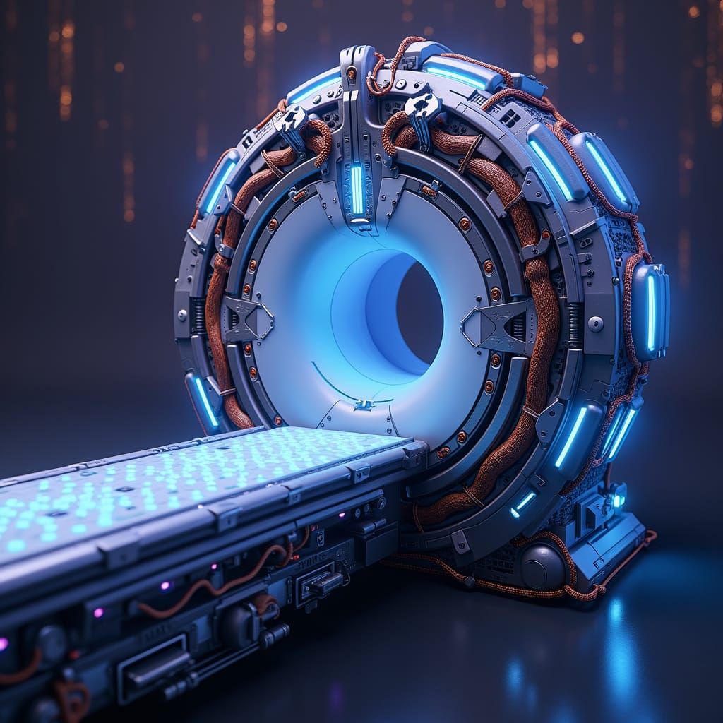 Futuristic MRI Equipment in a Fantasy Art Style