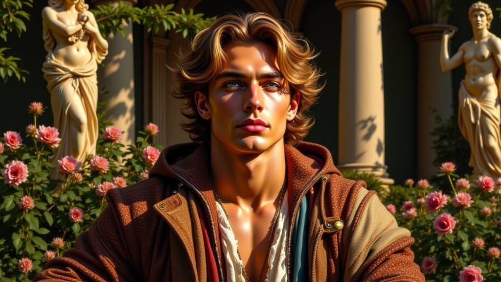 Tommaso dei Cavalieri Portrait in Michelangelo Style