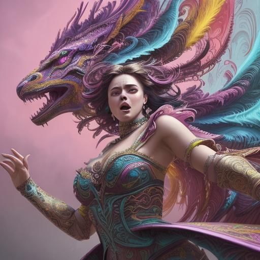 Vibrant Operatic Performance in Digital Matte Painting