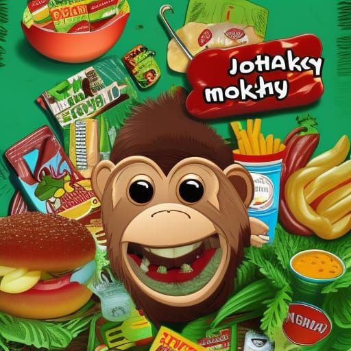 Potato Monkey in Junk Food Jungle