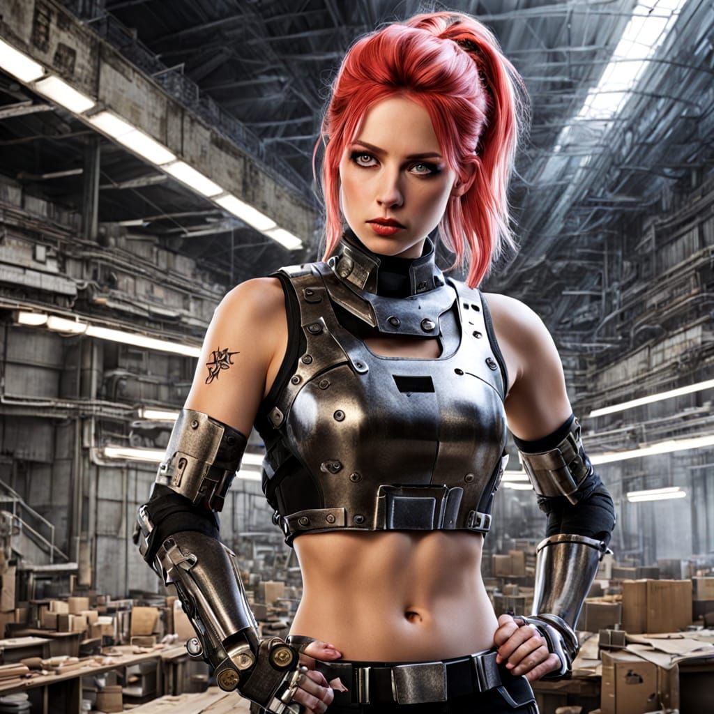 Cyberpunk Metal Goddess