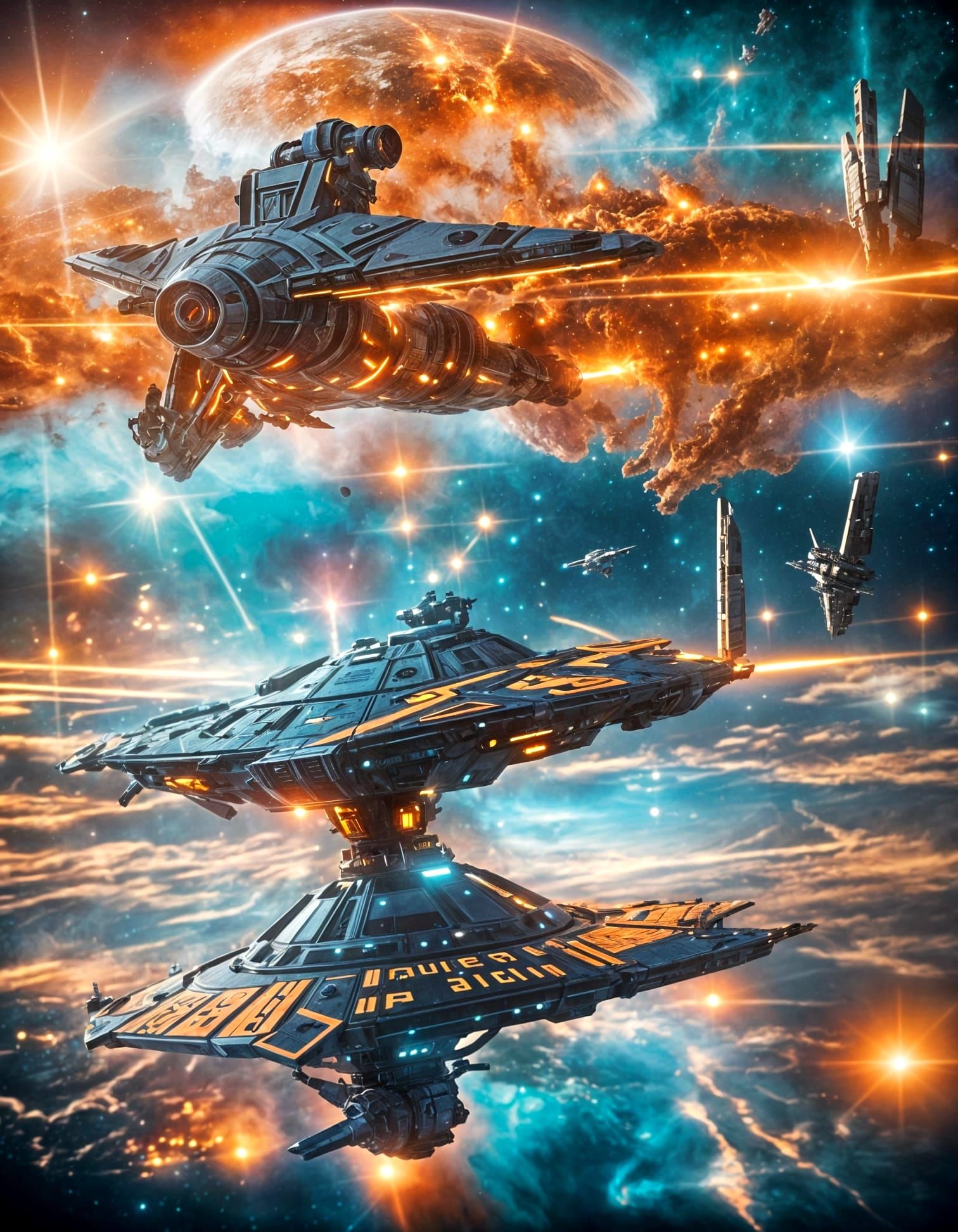 Epic Space Station Under Siege