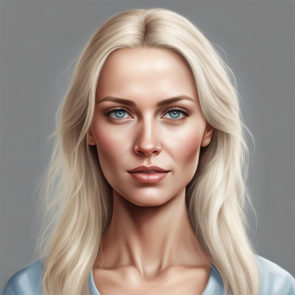 Realistic Portrait of a Beautiful Swedish Woman
