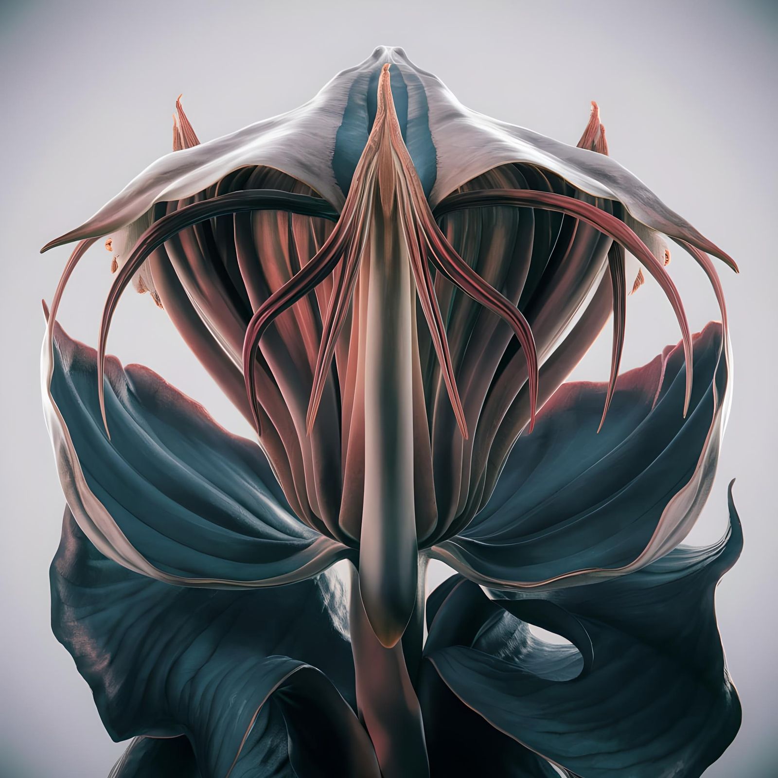 Flower Titan Arum Portrait in Digital Art Style